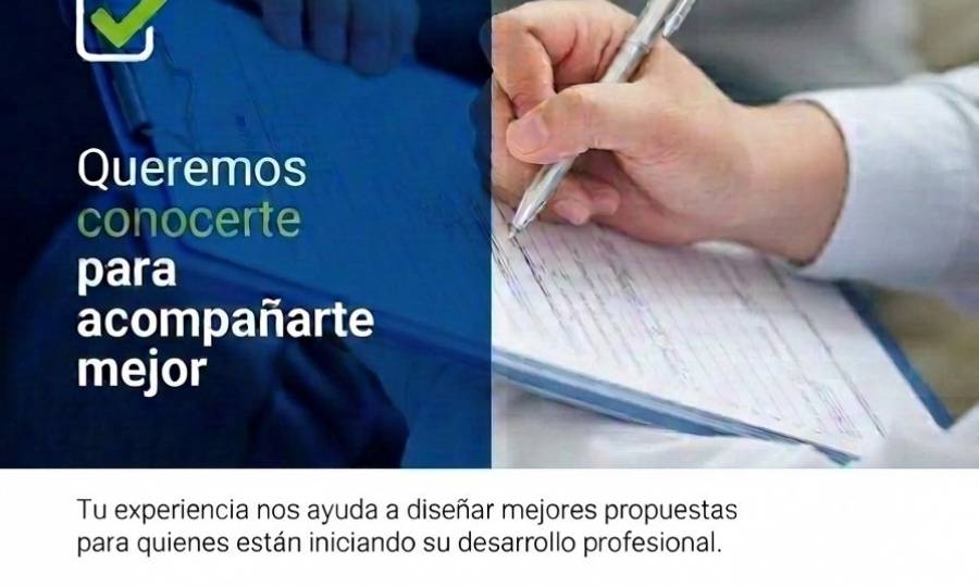 Encuesta para profesionales de hasta 40 años de edad