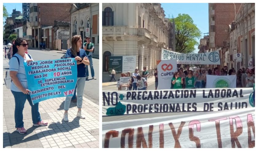 manifestacion trabajadores salud