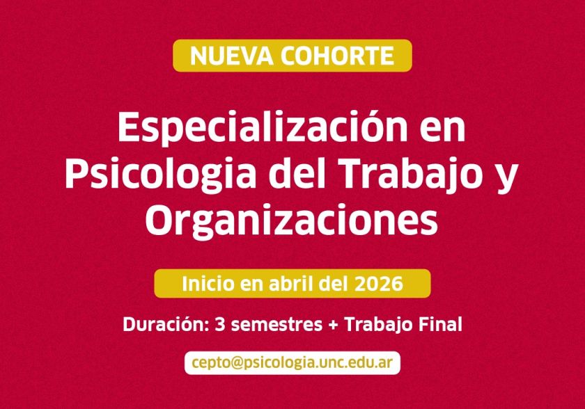 Especialización en Psicología del Trabajo y las Organizaciones