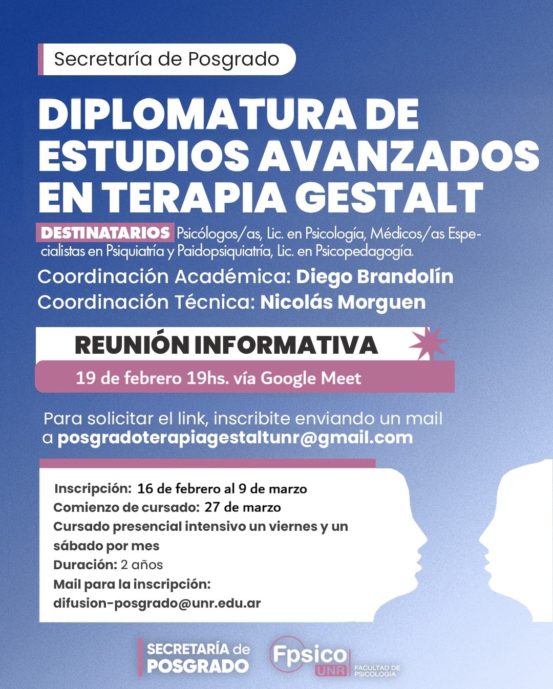 Reunion informativa Diplomatura Gestalt